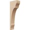 Ekena Millwork 4"W x 8"D x 24"H Thin Hughes Rough Cedar Woodgrain TimberThane Corbel, Primed Tan CORUR04X08X24HUGRCPR - alternate 1